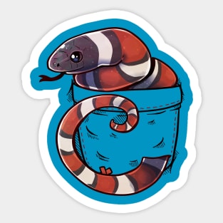 Pocket Cute Mexican Milk Snake Sticker